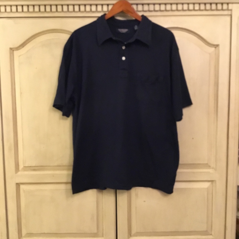 Men’s Roundtree and Yorke Navy Polo Shirt Size XL